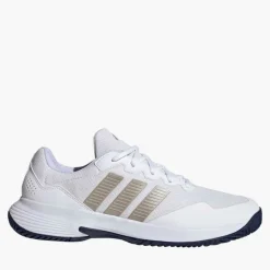 adidas Herren Gamecourt 2 Tennisschuhe Cloud White/Cyber Metallic/Dark Blue
