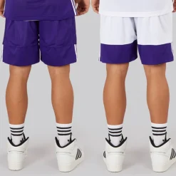 adidas Herren 3G Speed Reversible Basketballshorts Collegiate Purple/Weiß
