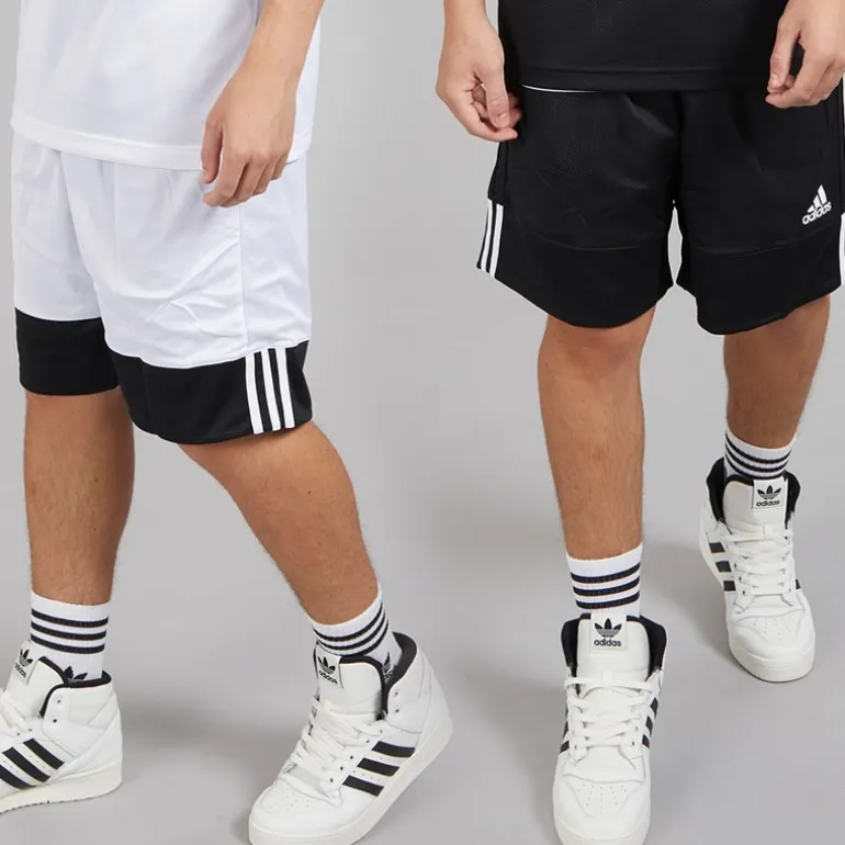 adidas Herren 3G Speed Reversible Basketballshorts Schwarz/Weiß