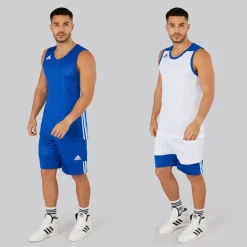 adidas Herren 3G Speed Wendbares Basketballtrikot Collegiate Royal/Weiß