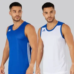 adidas Herren 3G Speed Wendbares Basketballtrikot Collegiate Royal/Weiß