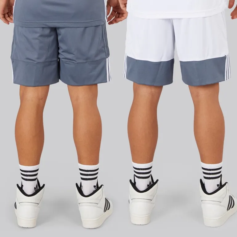 adidas Herren 3G Speed Wende Basketball Shorts Onix/Weiß
