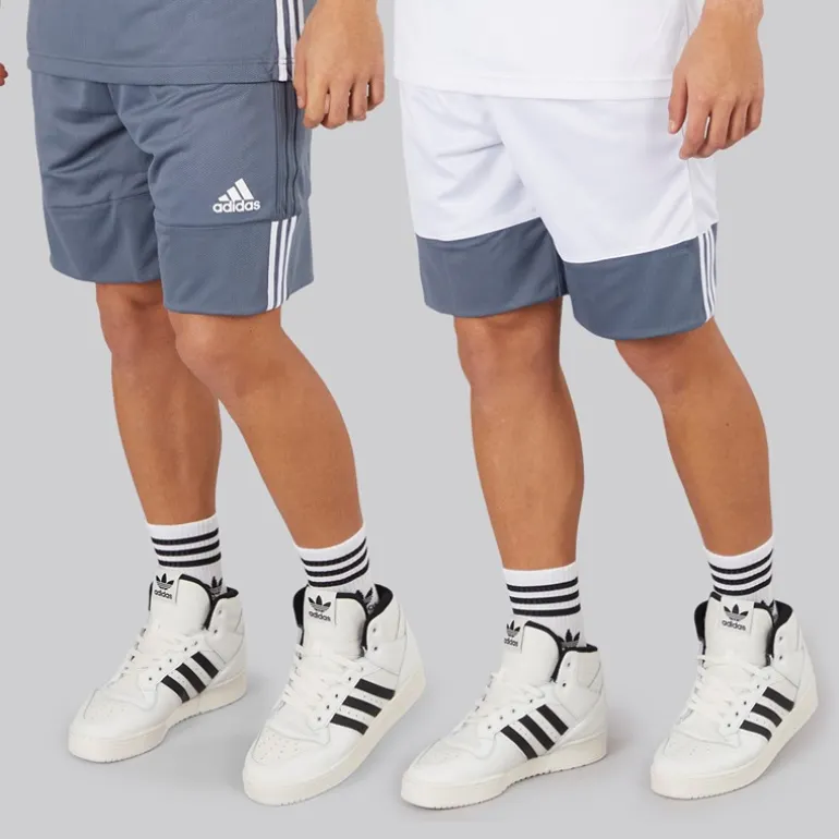 adidas Herren 3G Speed Wende Basketball Shorts Onix/Weiß