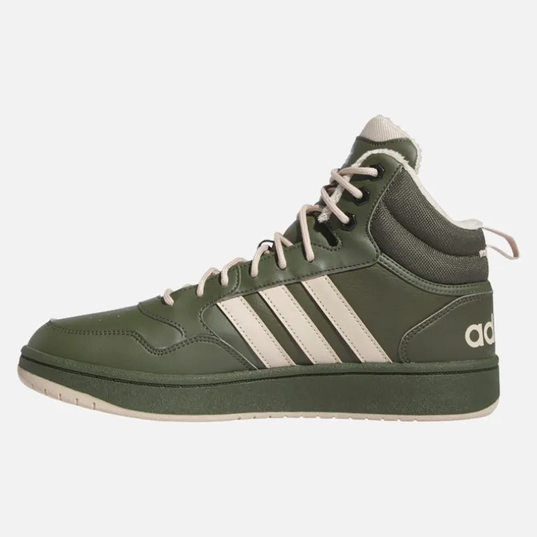 adidas Herren Hoops 3.0 Mid Fell Futter Turnschuhe Night Cargo/Clay Brown/Core Black