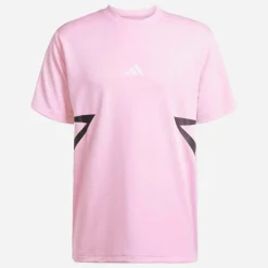 adidas Herren House Of Tiro Farbblock T Shirt True Pink/Schwarz