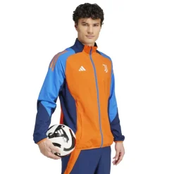 adidas Herren JFC Juventus Tiro 24 Wettkampf Präsentations Trainingsjacke Team Orange