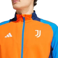 adidas Herren JFC Juventus Tiro 24 Wettkampf Präsentations Trainingsjacke Team Orange