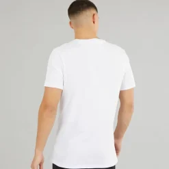 adidas Herren Komfort Flex Baumwolle Drei Pack Rundhals T Shirts Weiß