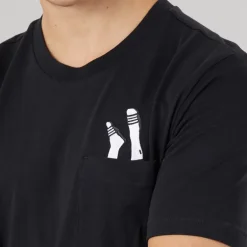 adidas Herren Lounge Slides Grafik Tasche T Shirt Schwarz