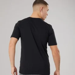 adidas Herren Lounge Slides Grafik Tasche T Shirt Schwarz