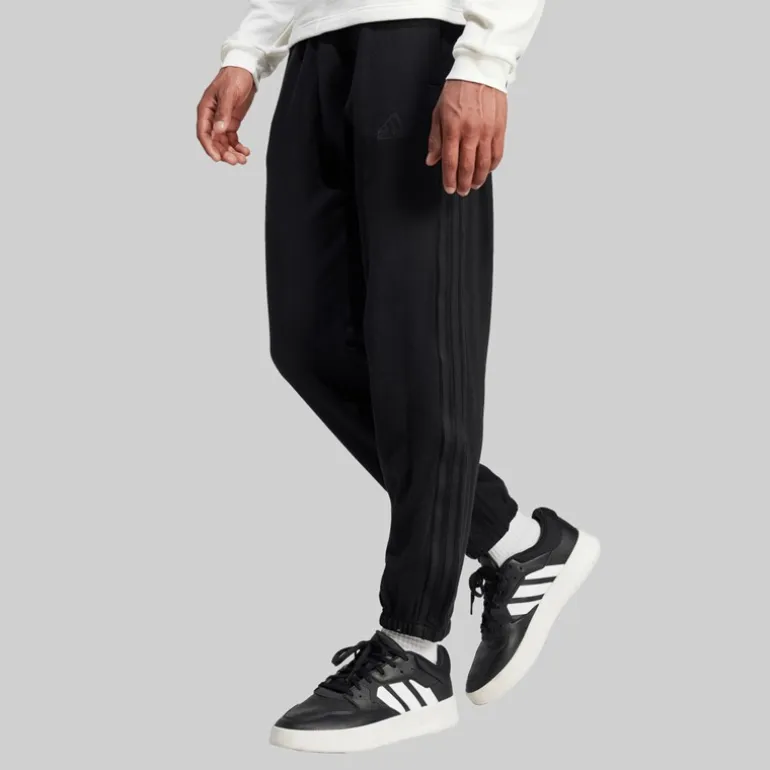 adidas Herren Marke Liebe Französischer Frottee Jogginghose Schwarz