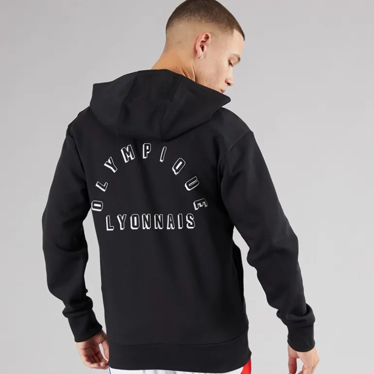 adidas Herren OL Olympique Lyon Anthem Jacke Schwarz
