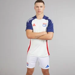adidas Herren OL Olympique Lyon Trainings Trikot White Tint/Midnight Indigo/Bright Red
