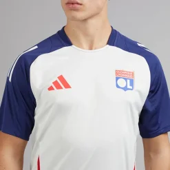 adidas Herren OL Olympique Lyon Trainings Trikot White Tint/Midnight Indigo/Bright Red