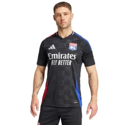 adidas Herren OL Olympique Lyonnais 24/25 Auswärts Trikot Schwarz