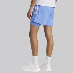 adidas Herren Own The Run Climacool 2-in-1 Laufshorts Blue Fushion