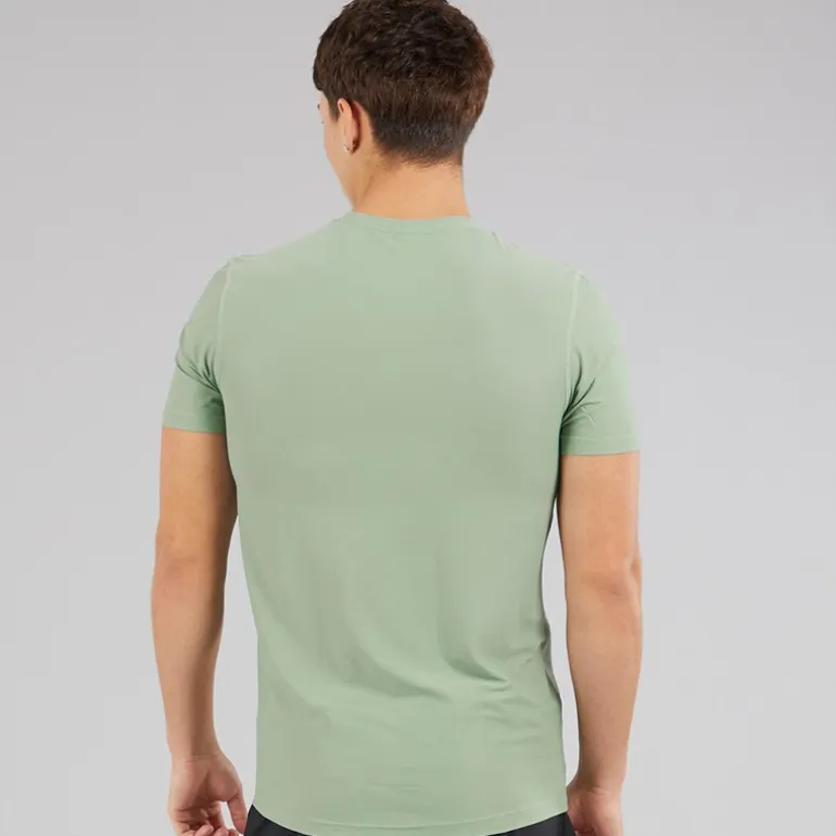 adidas Herren Own The Run Lauf T-Shirt Silver Green