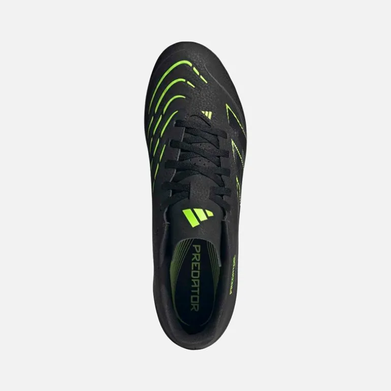 adidas Herren Predator Club FG/MG fester Untergrund/Kunstrasen Fußballschuhe Core Black/Carbon/Lucid Lemon