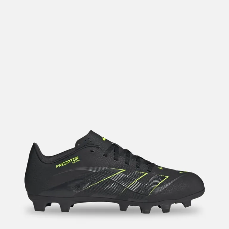 adidas Herren Predator Club FG/MG fester Untergrund/Kunstrasen Fußballschuhe Core Black/Carbon/Lucid Lemon