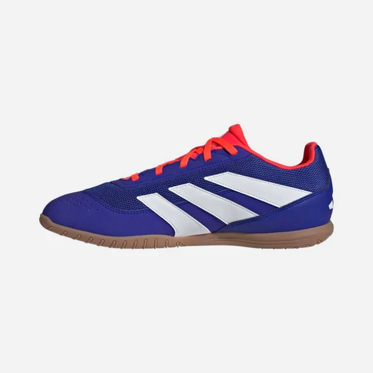 adidas Herren Predator Club IN Indoor Sala Fussballschuhe Cloud White/Lucid Blue/Solar Red