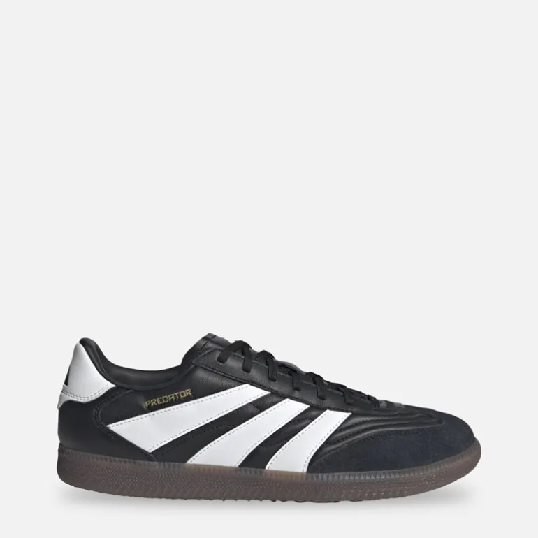 adidas Herren Predator Freestyle Turnschuhe Core Black/Weiß/Gold Metallic