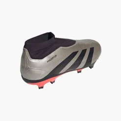 adidas Herren Predator League Schnürlose Vivid Horizon Pack FG Fester Boden Fußballschuhe Platinum Metallic/Aurora Black/Turbo