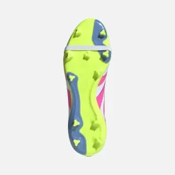 adidas Herren Predator League Zunge FG/MG fester Boden/Multi Boden Fußballschuhe Cloud White/Lucid Lemon/Lucid Pink
