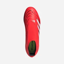 adidas Herren Predator League Schnürlose FG/MG Feste/Mehrere Boden Fußballstiefel Lucid Red/Cloud White/Core Black