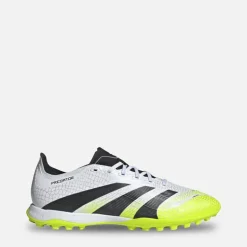 adidas Herren Predator League TF Astro Fußballschuhe Cloud White/Core Black/Lucid Lemon