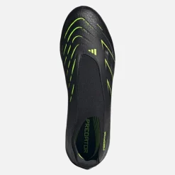 adidas Herren Predator League Schnürsenkellose TF Astro Fußballschuhe Core Black/Carbon/Lucid Lemon