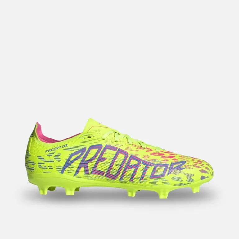 adidas Herren Predator League FG/MG Kunstrasen/Naturrasen Fussballschuhe Lucid Lemon/Blue Fusion/Lucid Pink