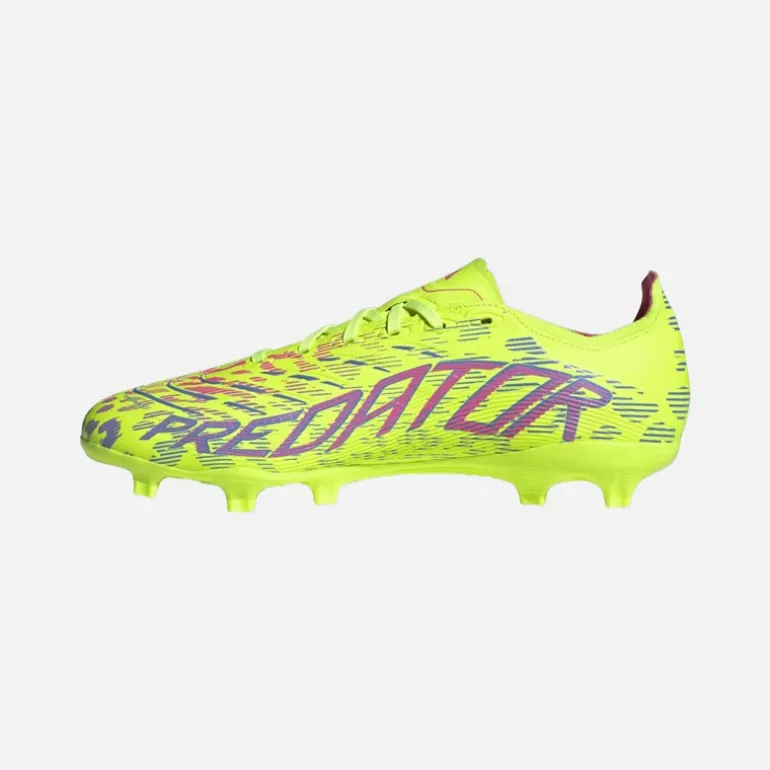 adidas Herren Predator League FG/MG Kunstrasen/Naturrasen Fussballschuhe Lucid Lemon/Blue Fusion/Lucid Pink