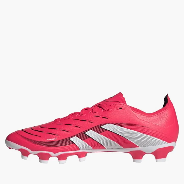adidas Herren Predator League Pure Victory Pack MG Multi Ground Fußballschuhe Lucid Red/Weiß/Schwarz