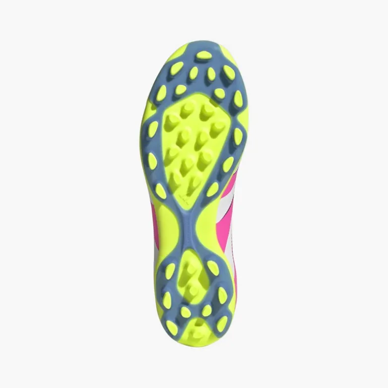 adidas Herren Predator League Celestial Victory Pack AG Kunstrasen Fußballschuhe Cloud White/Lucid Pink/Lucid Lemon