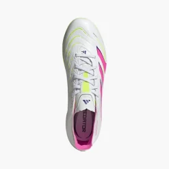 adidas Herren Predator League Celestial Victory Pack AG Kunstrasen Fußballschuhe Cloud White/Lucid Pink/Lucid Lemon