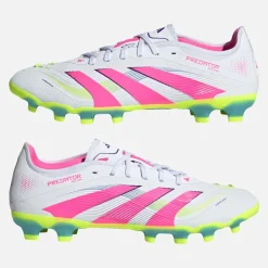 adidas Herren Predator Pro MG Multi Ground Fußballschuhe Cloud White/Lucid Pink/Lucid Lemon