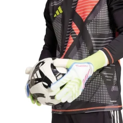 adidas Herren Predator Pro Torwarthandschuhe Weiß/Lucid Lemon/Lucid Pink