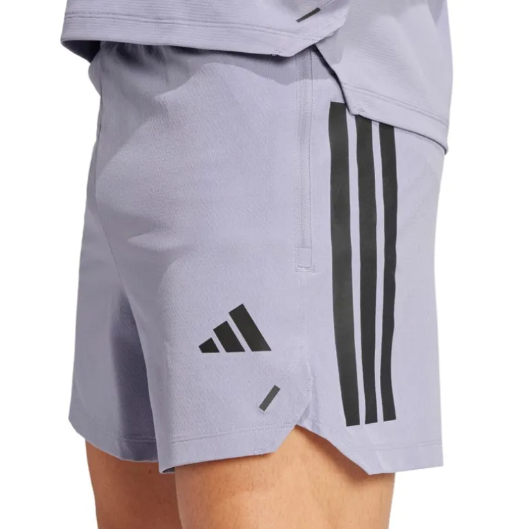 adidas Herren Primelift 3 Streifen Shorts Silver Violet