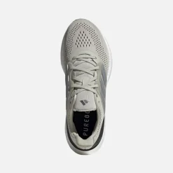 adidas Herren Pureboost 23 Neutrale Laufschuhe Putty Grey/Silver Metallic/Core Black