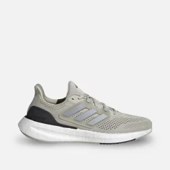 adidas Herren Pureboost 23 Neutrale Laufschuhe Putty Grey/Silver Metallic/Core Black