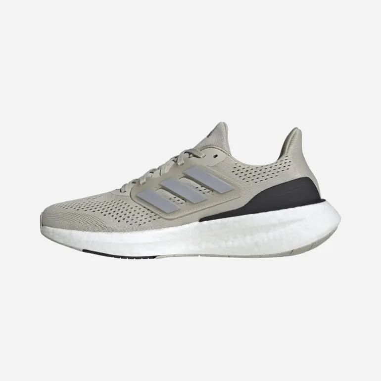 adidas Herren Pureboost 23 Neutrale Laufschuhe Putty Grey/Silver Metallic/Core Black