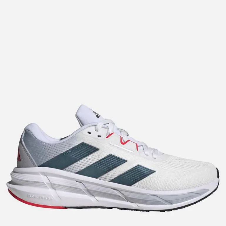 adidas Herren Questar 3 Neutrale Laufschuhe Cloud White/Core Black/Pure Ruby