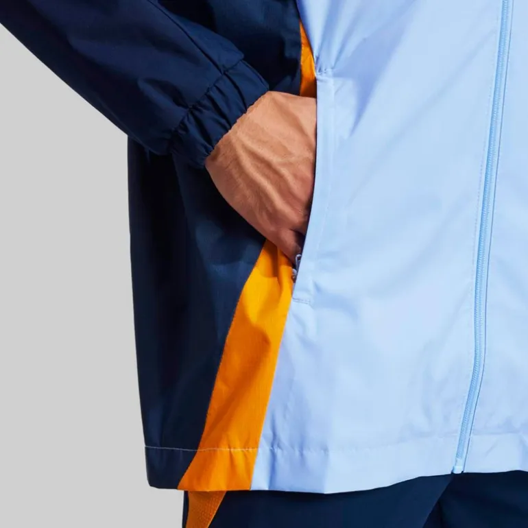 adidas Herren RMA Real Madrid 24/25 Wettkampf All Wetter Jacke Glow Blue/Crew Orange/Team Navy Blue