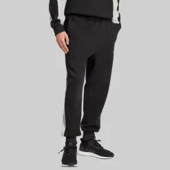 adidas Herren Saisonale Essentials Farbblock Trainingshose Schwarz