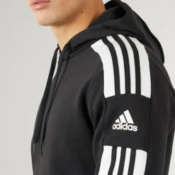 adidas Herren Squadra 21 Pullover Sweat Hoodie Schwarz/Weiß