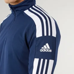 adidas Herren Squadra 21 1/4 Reißverschluss Trainings Oberteil Navy/Weiß