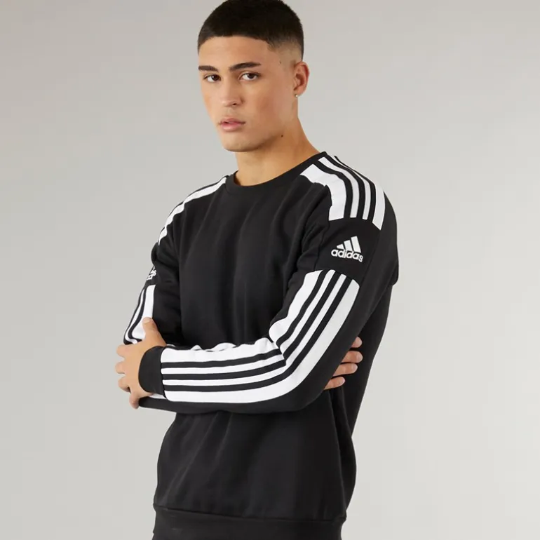 adidas Herren Squadra 21 Sweatshirt Schwarz/Weiß