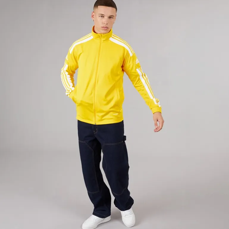 adidas Herren Squadra 21 Training Trainingsjacke Team Yellow/Weiß
