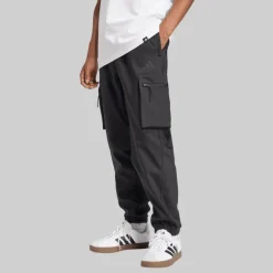 adidas Herren Stadt Ausflug Premium Cargohosen Schwarz
