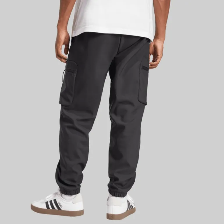 adidas Herren Stadt Ausflug Premium Cargohosen Schwarz